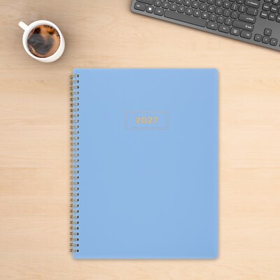 2027 Staples 8" x 11" Weekly & Monthly Planner, Eternal Blue (ST63609-27)