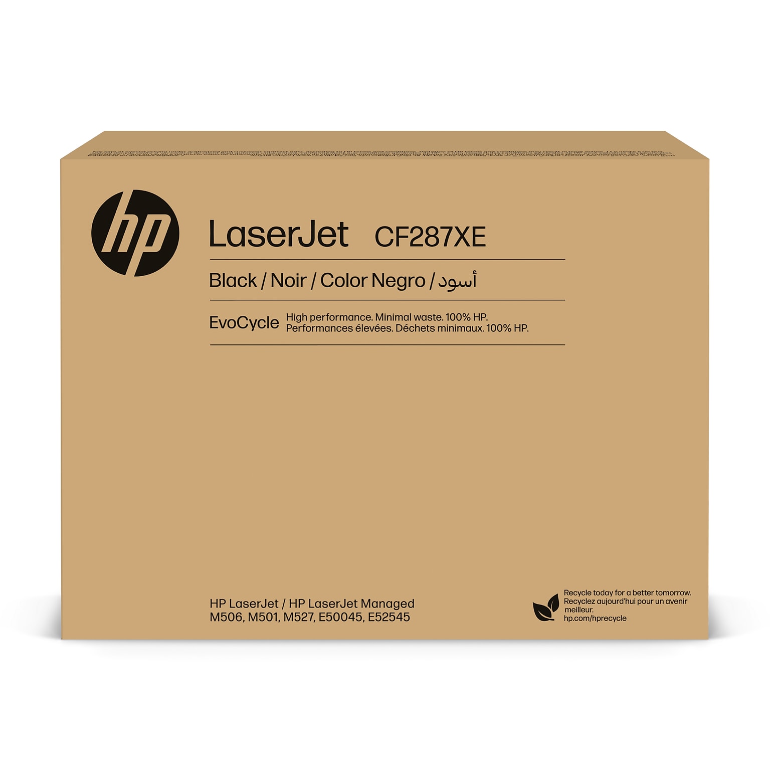 HP EvoCycle 87XE Black High Yield Toner Cartridge, Print up to 18,000 Pages (CF287XE)