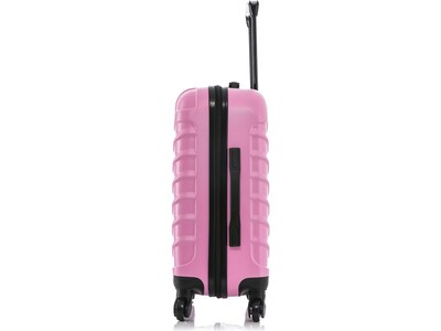 InUSA Endurance 20" Hardside Carry-On Suitcase, 4-Wheeled Spinner, TSA Checkpoint Friendly, Pink (IUEND00S-PNK)