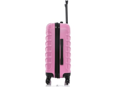 InUSA Endurance Polycarbonate/ABS Carry-On Suitcase, Pink (IUEND00S-PNK)