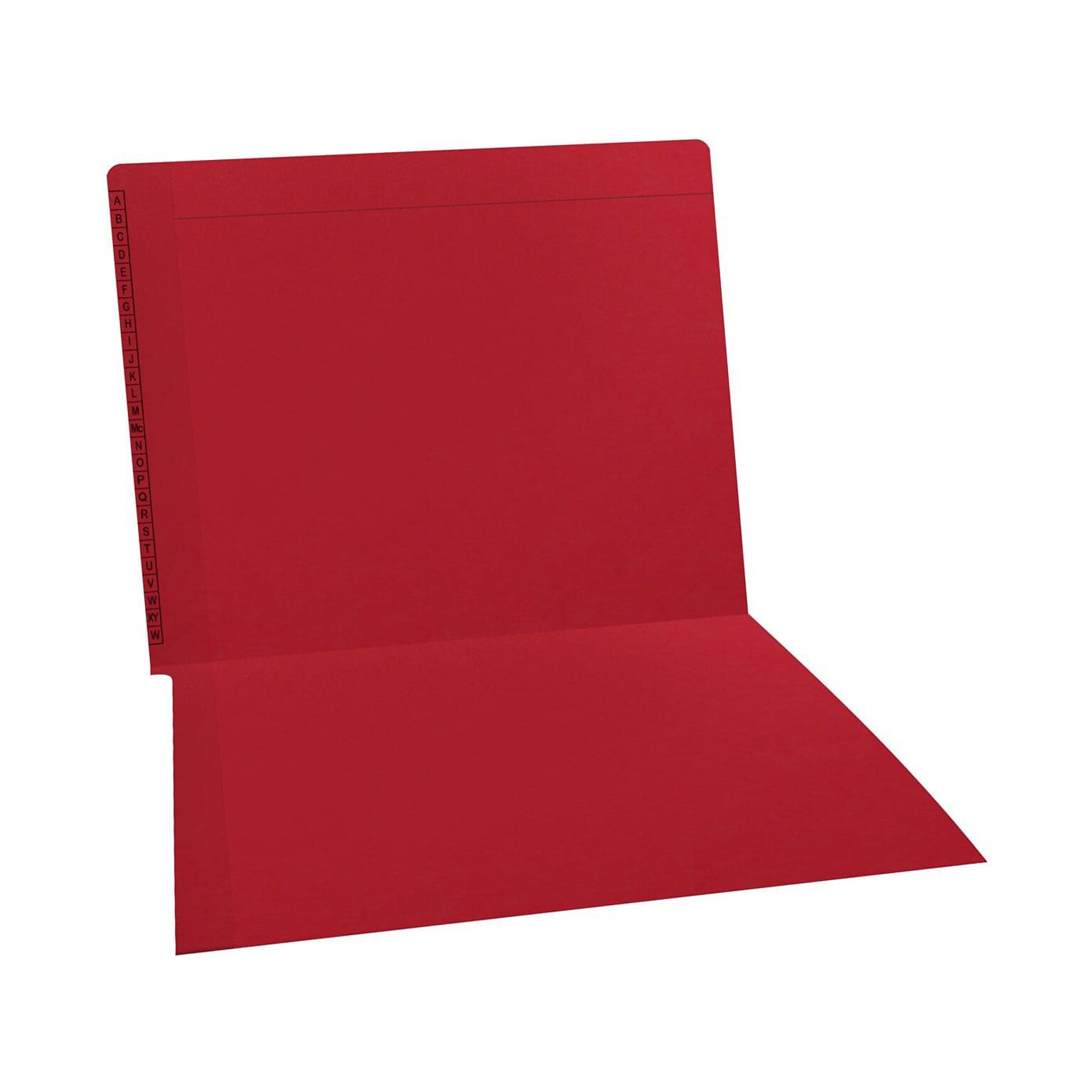 Medical Arts Press Kardex Match Reinforced End Tab File Folder, Straight Cut, Letter-Size, Red, 100/Box (F1170-RED)