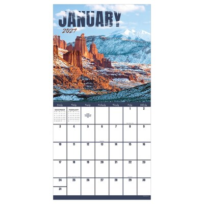 2027 TF Publishing Landscapes 12 x 12 Monthly Wall Calendar (27-1015)
