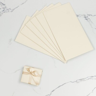 JAM Paper Gift Wrap, 25' x 20", Ivory, 6/Pack(2770135262IV)