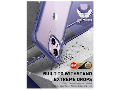 i-Blason Ares Deep Purple Case for iPhone 14 Plus (iPhone2022-6.7-Ares-SP-Mauve)