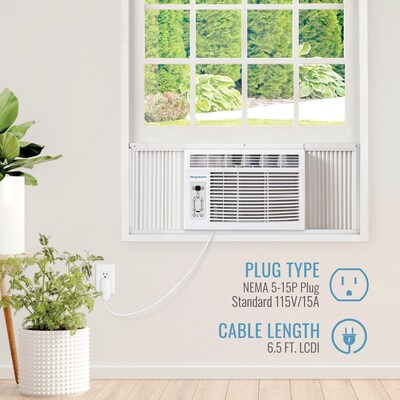 Keystone 115-Volt 5000 BTU Window Air Conditioner with Remote, White (KSTAW05DE)