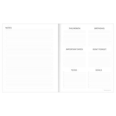 2026-2027 TF Publishing Red Stripe 6.5” x 8” Academic Monthly Planner, Paperboard Cover (AY27-4204)