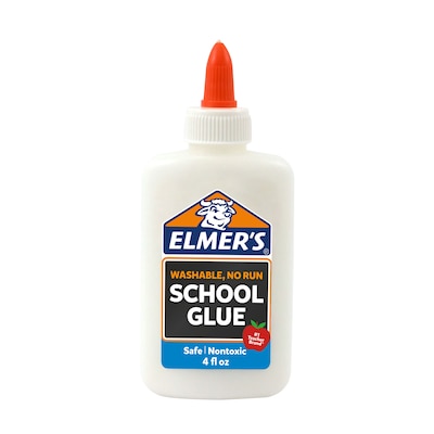 Elmers School Washable School Glue, 4 oz., White (E304)