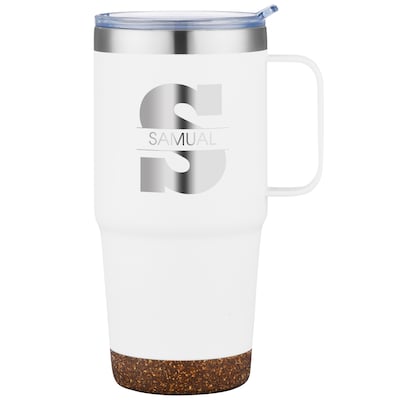 POD CORK BOTTOM STAINLESS MUG 24 OZ