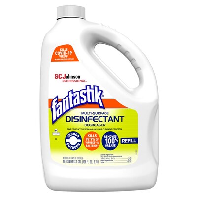 Fantastik Multi-Surface Disinfectant Degreaser, Fresh Scent, 1 gal., 4/Carton (311930)