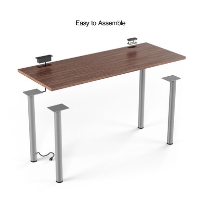 Union & Scale™ Essentials 60"W Computer and Writing Desk, Espresso (UN56972)