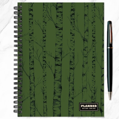 2026-2027 TF Publishing Green Forest 6.5" x 8" Academic Weekly & Monthly Planner, Paperboard Cover (AY27-9210)