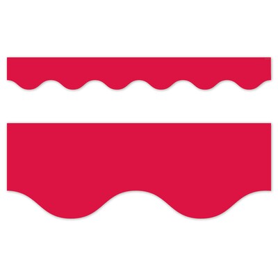 Creative Teaching Press Core Decor EZ Border, 3 x 2, Red Wavy, 24/Pack, 3 Packs/Bundle (CTP11063-3