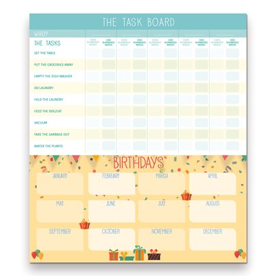 2024-2025 Blueline Fridgeplanner 14" x 13.5" Academic Monthly Magnet Calendar (C174110A)