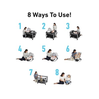 Graco Pack n Play Rock n Grow Playard, Hamilton (2121345)