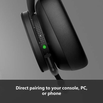 Microsoft Xbox Wireless Noise Canceling Bluetooth Spatial Audio Gaming Headset, USB-A to USB-C Cable, Black (TLL-00020)