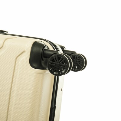 InUSA Trend 3-Piece Hardside Spinner Luggage Set, TSA Checkpoint Friendly, Sand (IUTRESML-SAN)