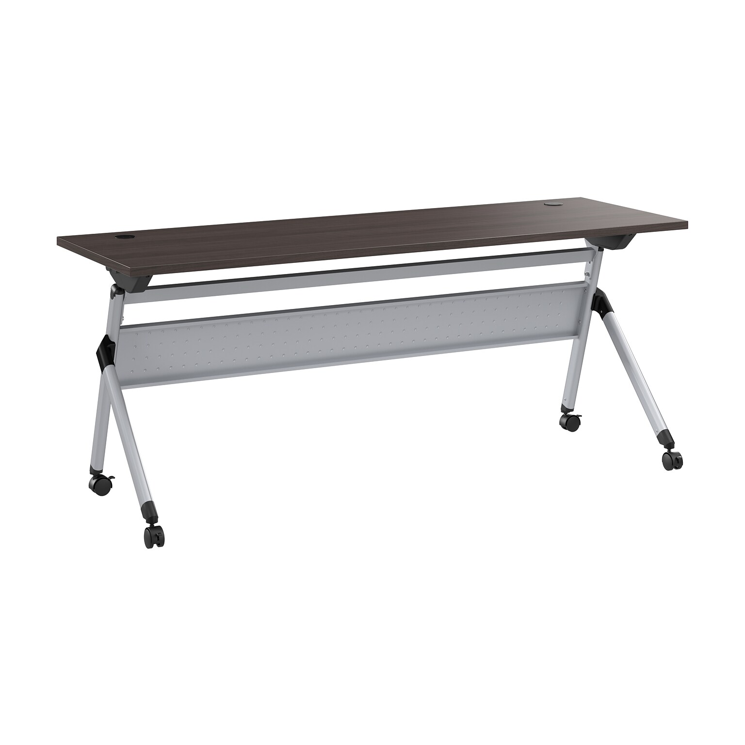 Bush Business Furniture Envision 72W Foldable Training Room Table, Storm Gray (NVW172SGK)