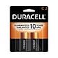 Duracell Coppertop Alkaline Battery, C, 2/Pack (DURMN1400B2Z)