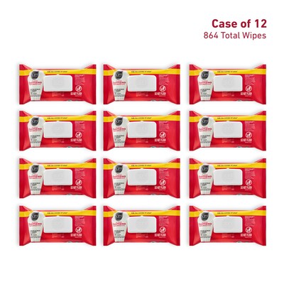 Sani Professional Sanitizing Multi-Surface Wipe, 72 Wipes/Pack, 12 Packs/Carton (M30472)