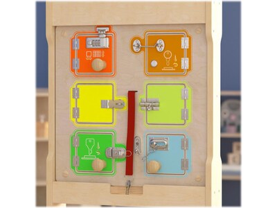 Flash Furniture Bright Beginnings Locks and Buckles STEAM Wall Activity Board (MK-ME12531-GG)
