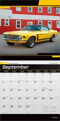 2026 BrownTrout Ford Mustang 12" x 12" Monthly Wall Calendar (9798330701650)