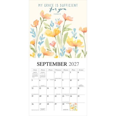 2027 BrownTrout Faith 12" x 12" Monthly Wall Calendar (9781773728865)