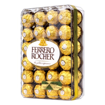 Ferrero Rocher Diamond Box Hazelnut Milk Chocolate Pieces, 48/Box (241-00015)