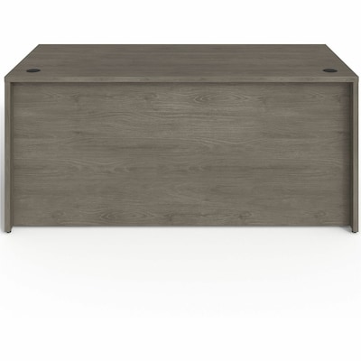 Lorell Prominence 2.0 66" W Right-Pedestal Desk, Gray Elm Surface (LLRPD3066RSPGE)