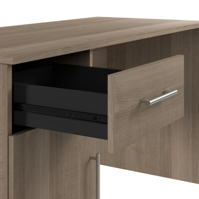 Bush Furniture Somerset 54"W Office Desk with Drawer and Storage Cabinet, Ash Gray (WC81654)