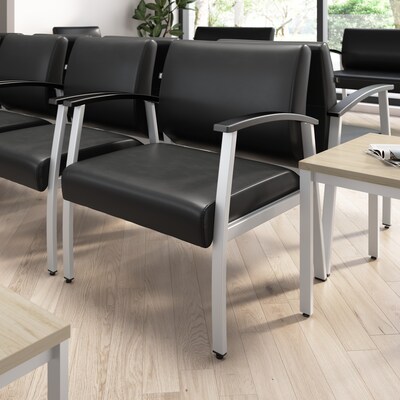 Bush Business Furniture Arrive Vinyl Bariatric Guest Chair, Black (CH3902BVL-03)