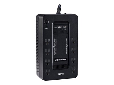 CyberPower Standby Series 625VA 8-Outlet UPS, Black (ST625U)