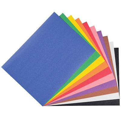Prang Smart Stack 9" x 12" Construction Paper, Assorted Colors, 300 Sheets/Pack (PCON01300)