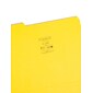 Smead File Folder, 1/3-Cut Tab, Letter Size, Yellow, 100/Box (12943)