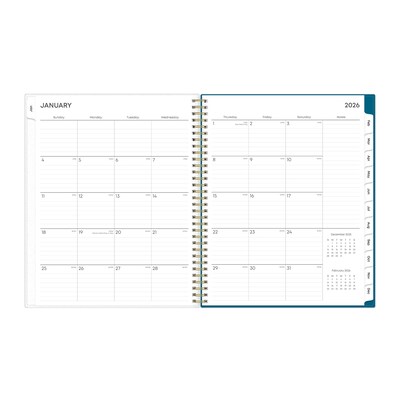 2026 Blue Sky Bakah 8.5" x 11"  Weekly & Monthly Planner, Plastic Cover, Multicolored (137261-26)
