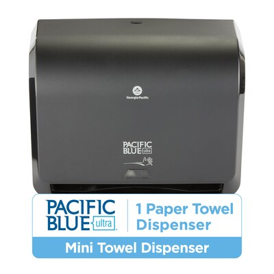 Pacific Blue Ultra Mini Hardwound Paper Towel Dispenser, Black (54518)