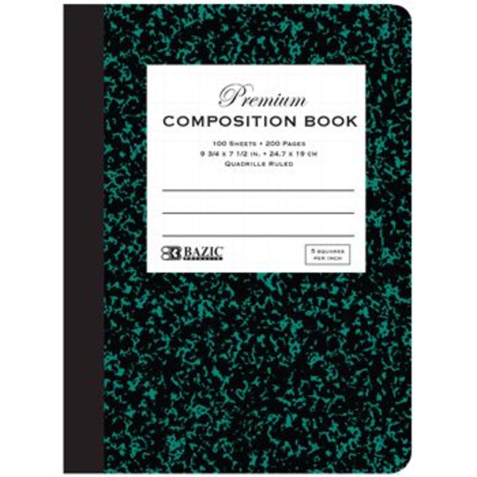 Notebook, Quadrille Rule, 7-7/8 x 10-1/8, White, 96 Sheets (11445Q)