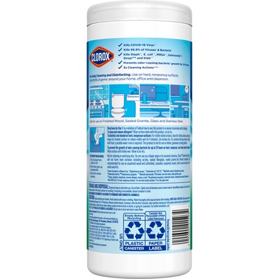 Clorox Disinfecting Wipes, Bleach Free Cleaning Wipes - Fresh Scent, 35 Count (01593)