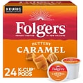 Folgers Buttery Caramel Coffee, Medium Roast, 0.31 oz. Keurig® K-Cup® Pods, 24/Box (6680)