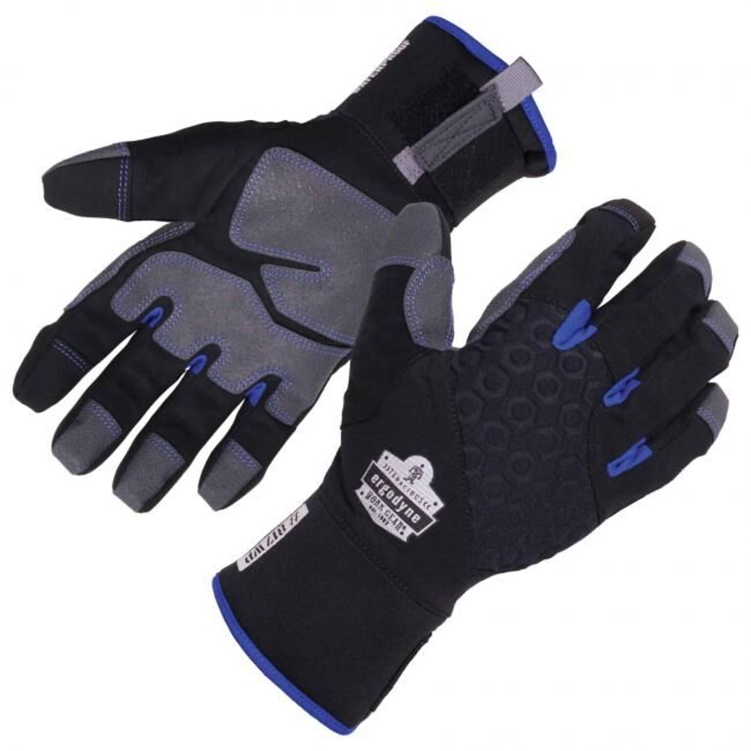 ProFlex 817WP Reinforced Thermal Waterproof Utility Gloves, Black, Large (17374)