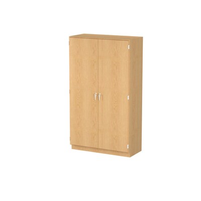 Diversified Woodcrafts 84 Hardwood Tote Tray Storage Cabinet, Oak (350-4822K)