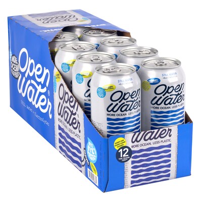 Open Water Tallgirl Canned Water, 16 oz., 12/Pack (220-02695)