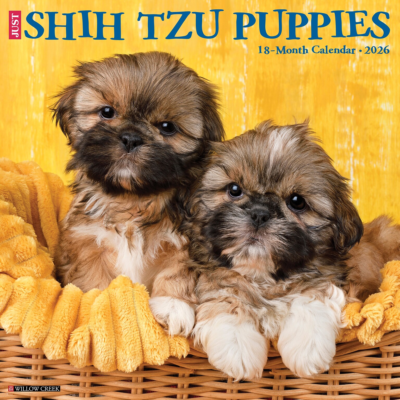2026 Willow Creek Shih Tzu Puppies 12 x 12 Monthly Wall Calendar (52778)