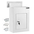 AdirOffice Large Wall Mounted Mailbox Drop Box, White (631-10-WHI)