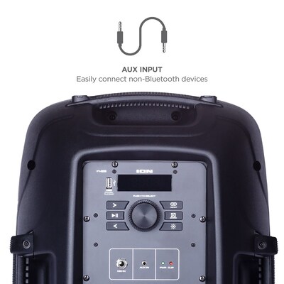 ION Pro Glow Ultra Bluetooth PA Speaker System, Black (IONPROGLOWULTR)