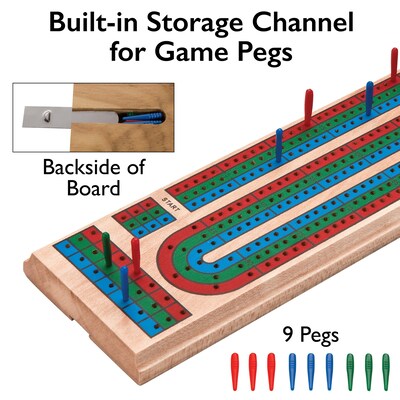 Mainstreet Classics Wooden Barony Cribbage Board (55-0106)