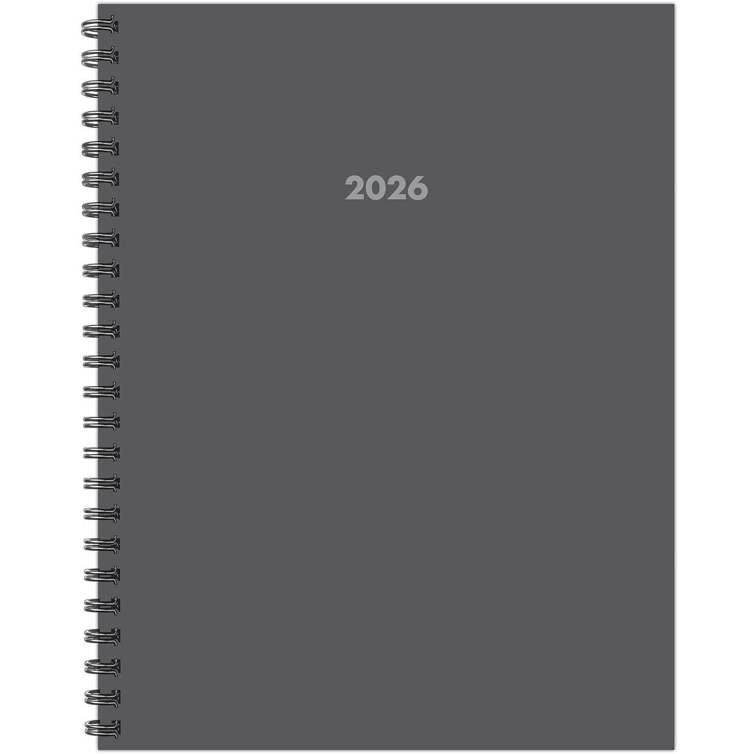 2026 Willow Creek 8.5 x 11  Weekly & Monthly Planner, Paperboard Cover, Basic Gray (57872)