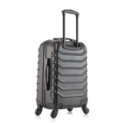 InUSA Endurance 21.45" Hardside Suitcase, 4-Wheeled Spinner, TSA Checkpoint Friendly, Black (IUEND00S-BLK)