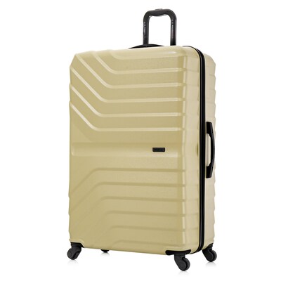 InUSA Aurum 33.66 Hardside Suitcase, 4-Wheeled Spinner, TSA Checkpoint Friendly, Champagne (IUAUR00XL-CHA)