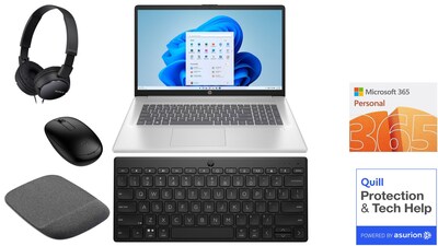 HP 17-cn2283st 17.3 Laptop (8Q3J6UA) Mix-and-Match Bundle