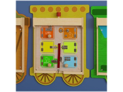 Flash Furniture Bright Beginnings Locks and Buckles STEAM Wall Activity Board (MK-ME12531-GG)